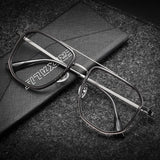 Vintage Titanium Eyeglasses Frame Men Square Myopia Prescription Glasses Women Retro Optical Luxury Brand Glasses Frame Eyewear