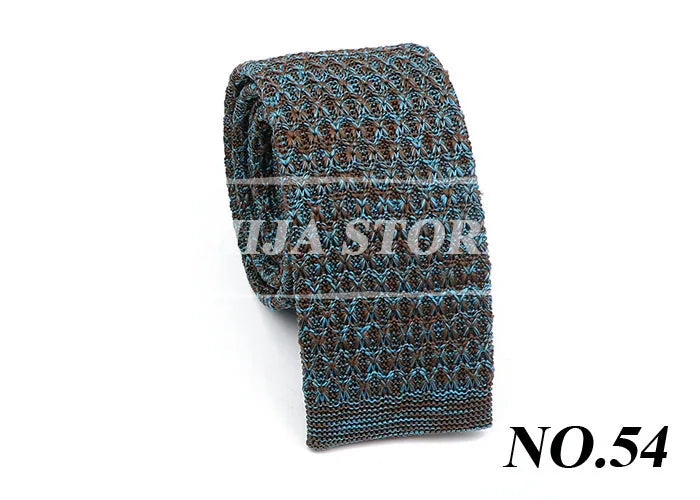 61 Styles Knit Tie Fashion Pattern Print Leisure Men's Knitted Tie Colourful Woven Daily Wear Cravat Gift For Apparel Accessorie