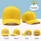 Kids casual custom baseball cap Boy girls parent-child sports hat Hip hop snapback hat with DIY logo design Gorros
