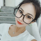 Blue Light Blocking Men Women Glasses Fashion Square Shape Big Size Glass in Trend Trendy Glasses Frame Women