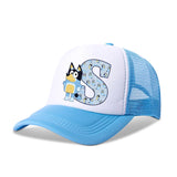 Blueyi Bingo Kids Baseball Cap Cartoon A-Z Letter Print Sun Hat Boys Summer Casual Caps Kawaii Adjustable Peaked Hats Child Gift