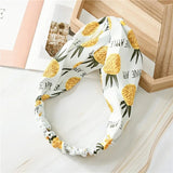 Clearance Fresh Colorful Turban Headbands Women Spring Summer Chiffon Headband Head Wrap Wide Lattice Hairband Hair Accessories