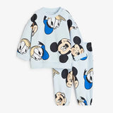 Girls Spring Autumn Clothes Minnie Full Print Sweatshirt+Pants 2pcs Casual Sports New Kids Cartoon Fashion Long Sleeve Suits