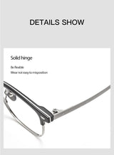 Pure Titanium Frame Glasses Full Rim Eye Glasses Spring Hinges Men Style Shortsighted Spectacles New Arrival Glasses