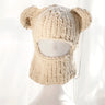 HOT sale 3D Ear Hat Halloween Hat Metal chain hat Handmade crochet hat Knitted hat skiing cap mask hat Winter women hat warm hat