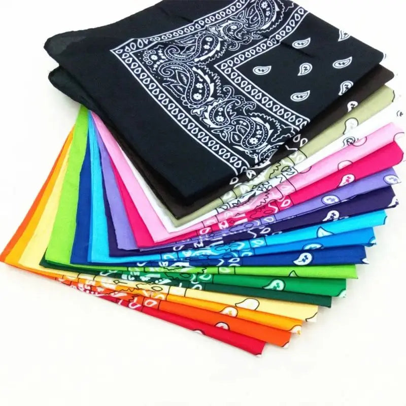 Fashion Bohemian Print Bandana Hair Bands Hip Hop Man Women Outdoor Unisex Headbands Band Wrist Wraps Face Mask Handkerchief