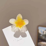 6Pcs Hawaiian Gradient Hair Clips Flower Hair Claws Women Small Size Fashion Headwear Hairpin Crab Barrette Hair Accessories