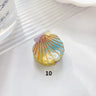 Fashion Shell Hair Claws Hairwear for Women Sweet Cute Mini Shark Clip Crab Clamps Hair Clips Claw Clip Trendy Hair Accessories
