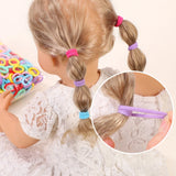20pcs Kids Elastic Hair Bands Girls Plush Ball Rubber Band For Children Sweets Scrunchie Hair Ties Clip Baby Hair Accessories