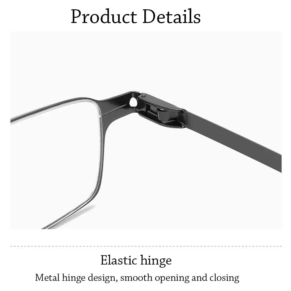 Blue Ray Blocking Anti-Blue Light Reading Glasses Portable With Glasses Bag Hyperopia Glasses Eye Protection Folding
