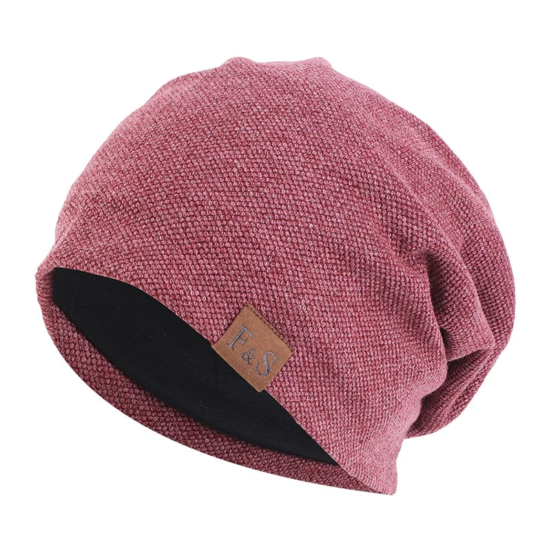 Unisex Beanie Cotton Night Sleep Cap Bonnet Chemo Hat Headwear Turban Baggy Hair Care Nightcap Pullover Hat Solid Colo Men Women
