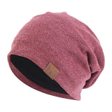 Unisex Beanie Cotton Night Sleep Cap Bonnet Chemo Hat Headwear Turban Baggy Hair Care Nightcap Pullover Hat Solid Colo Men Women