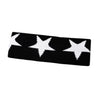 Star Embroidery Sports Headband for Running, Cycling, Yoga | Black Headbands for Women No Slip Soft Hair Accessories