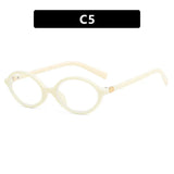 Oval Small Frame Retro Female Korean Plain Glasses Anti-blue Light Eyeglasses Eye Protection Ladies Optical Spectacle Eyeglass