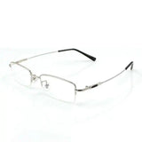 Titanium Metal Alloy flexible Half-rim optical eye glasses frames spectacle frame points prescription eyeglasses oculos de grau
