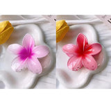 2Pcs Flower Hair Claw Clips for Women Gradient Large Claw Clips for Thick Hair Girls No-slip Hairpins Women Hair Accessories