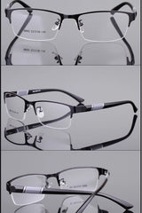 Men's Blue Light Blocking Reading Glasses Vintage Retro Metal Half Frame Eyeglasses Unisex Classic Business Eyewear Presbyopia