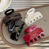 Acrylic Hair Jaw Clips Medium Hair Claw Clamps Spring Color Hair Grips Strong Hold Ponytail Holder Non Slip Hair Accessories