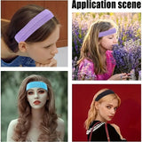 10 Pack Elastic Sports Headbands for Women Stretchy Candy-Colored Hairbands Fashion Sweatbands for Fitness Yoga Running Cycling