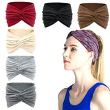 1pc/4pcs Wide Headbands for Women, Boho Bandeau Head Bands, Workout Head Wraps, Stretch No Slip Hair Wraps