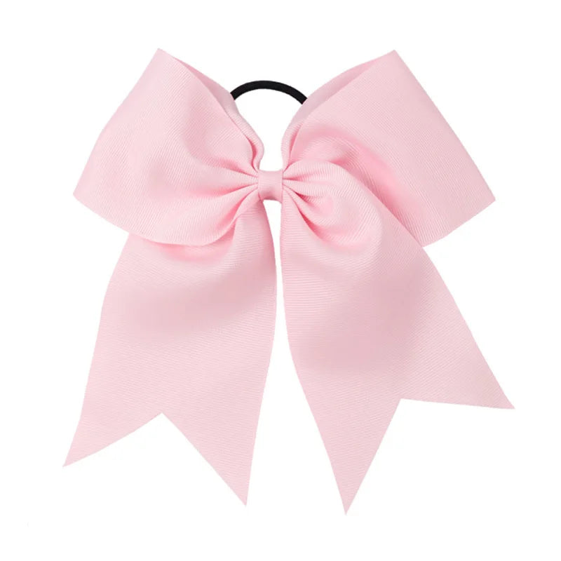 8'' Large Elastic Hair Bows Head Rope Bands Grosgrain Ribbon Hair Ties Boutique Bow Tie For Girls Headwear Hair Accessories