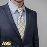 Hot Yellow Brown Men Neckties Classic Suit Formal Dress Wedding School Dropshipping