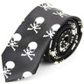 Narrow Ties for Men Women  5cm (2") Skinny Wedding Black Blue Red Pink White Purple Green Gray Piano Skull Slim Necktie