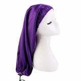 Unisex Elastic Bonnet Long Hair Sock Dreadlock Braids Cap Sleep Hats Head Wrap Turban Night Cap Hair Care Nightcap for Women Men
