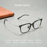 High Quality Luxury Glasses Ultra Light Pure Titanium Men's Eyeglass Frames High-Quality Acetate Prescription Eyeglass Frames