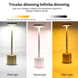 1PC Metal Classic Table Lamp USB Rechargeable Night Light Stepless Dimming Touch 3 Level Bedside Lamp Hotel Bar Decoration