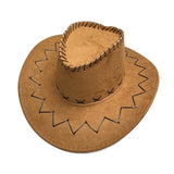 Hat for Men and Women Outdoor Use Large Brim Water Droplet Sunscreen Hat American Style Western Cowboy Hat Couple Jazz Top Hat