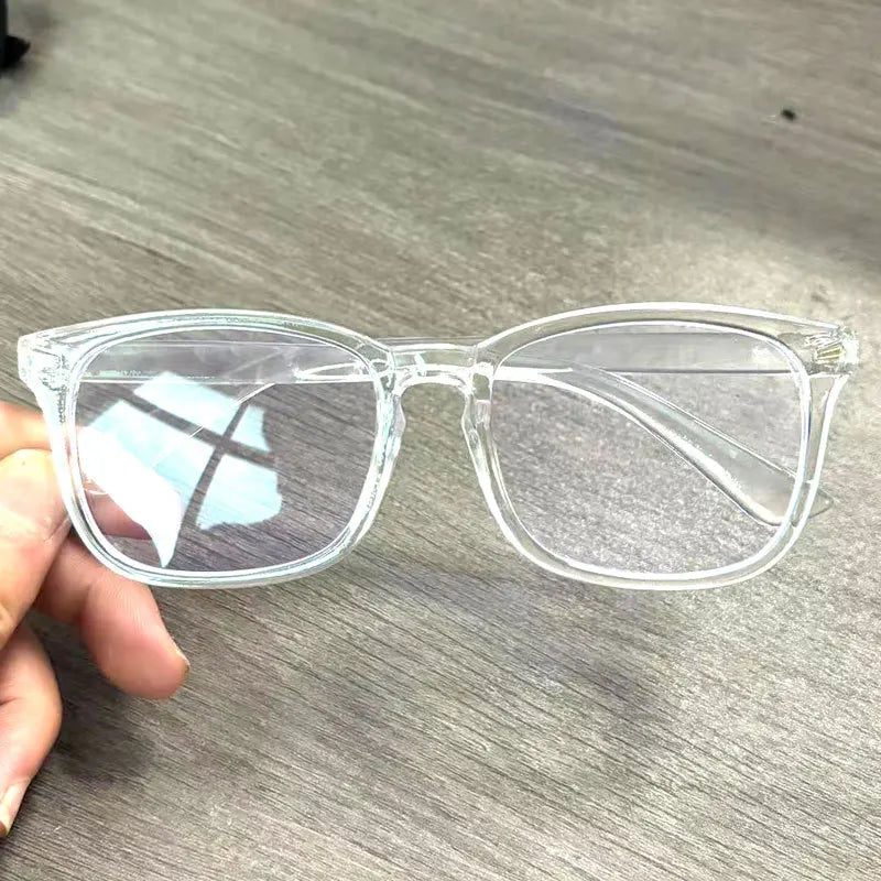 Trending Blue Light Blocking Men's Glasses Gaming TR90 Matte Black Anti Ray Eyeglasses Computer Transparent Fashion Eyewear