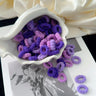 50/100Pcs Colorful Basic Nylon Ealstic Hair Ties for Girls Ponytail Hold Scrunchie Rubber Band Kid Fashion Hair Accessories