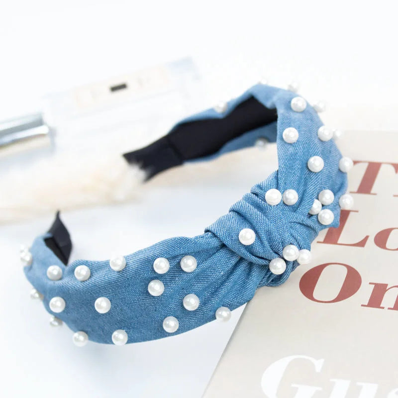 New Flower Headbands For Women Hair Hoop Knot Turban Headband Elastic Hairband Hair Accessories for Girls No Slip Stay