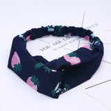 Women Headband New Fashion Hair Bands Bohemian Cross Elastic Hair Band For Ladies Black Purple Female Head band Hair Accessories