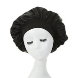 1PC Satin Sleeping Hat Night Sleep Hair Care Bonnet Nightcap Extra Satin Silky Shower Caps Sleep Cap with Premium Elastic Band