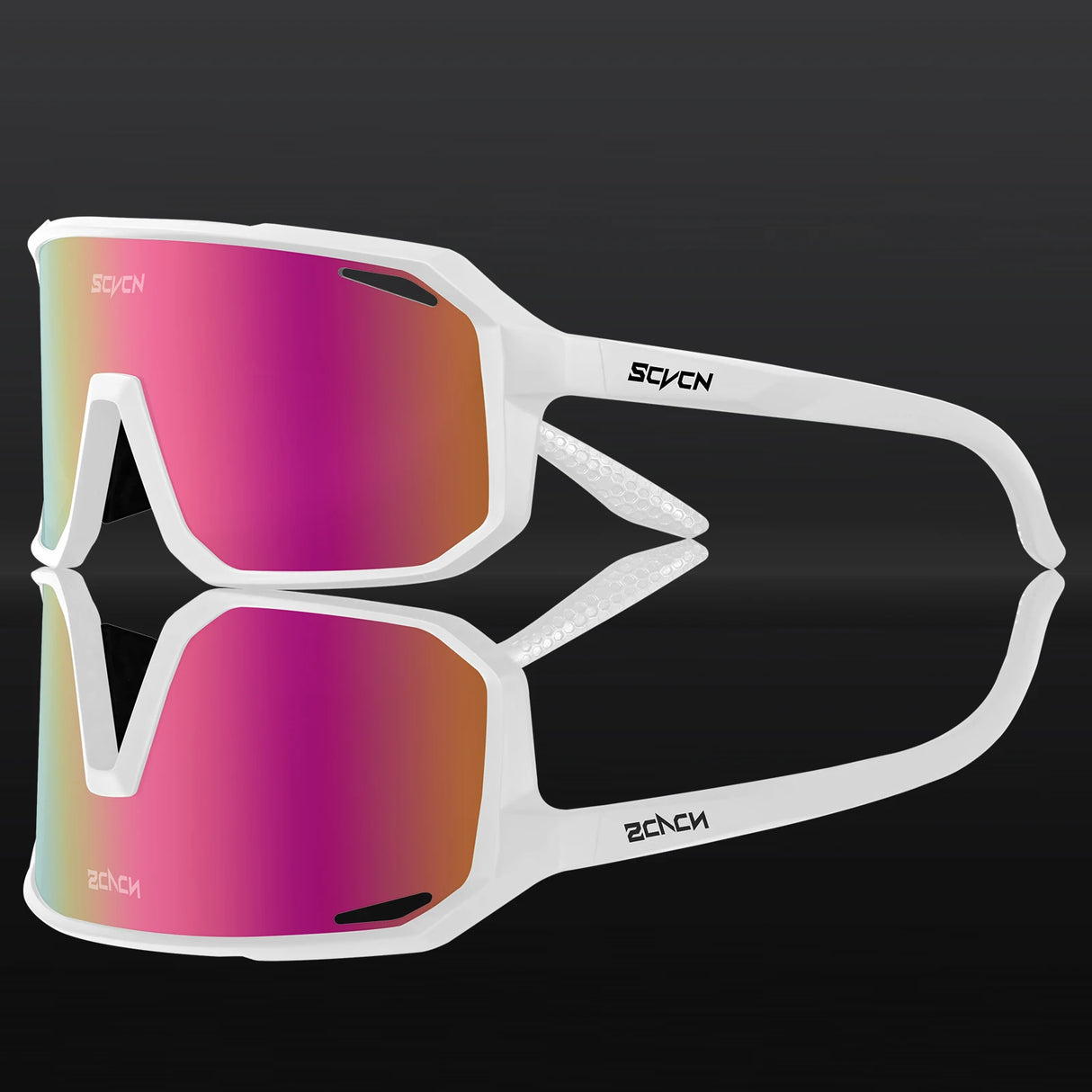 SCVCN New Riding Cycling Sunglasses Outdoor Sports Running Goggles Men's Mtb Bicycle Glasses Women Cycling Eyewear 1 Lens