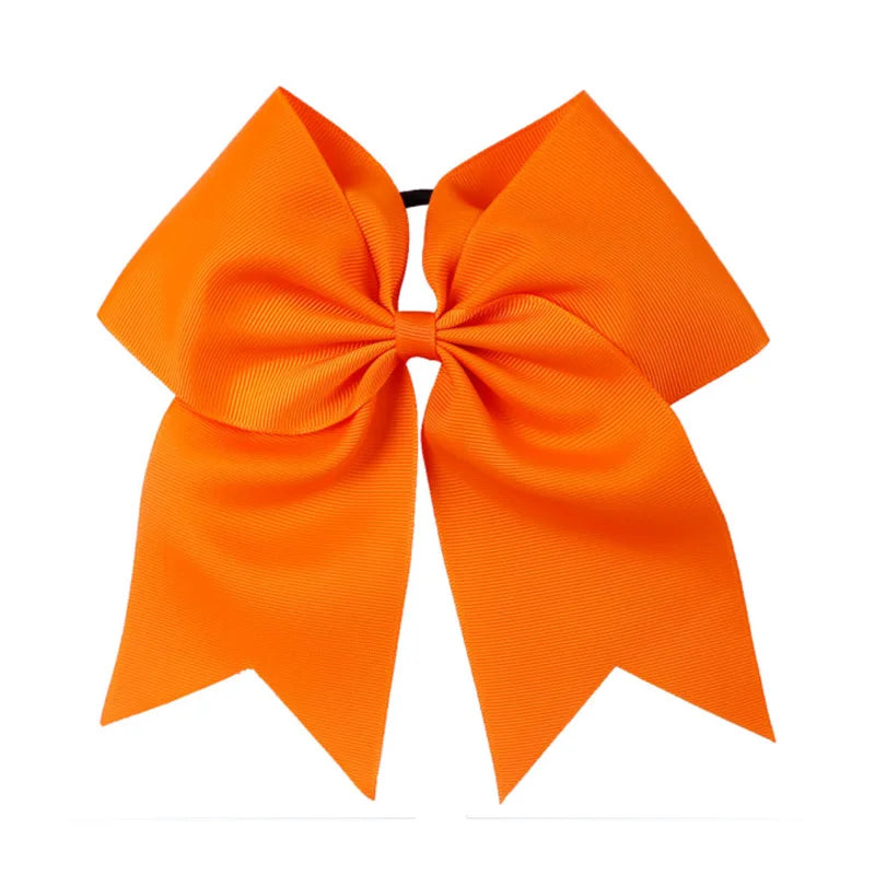 8'' Large Elastic Hair Bows Head Rope Bands Grosgrain Ribbon Hair Ties Boutique Bow Tie For Girls Headwear Hair Accessories