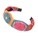 Ethnic Style Knitted Headbands New Fashion Hairbands for Women Non-slip Wide Headbands