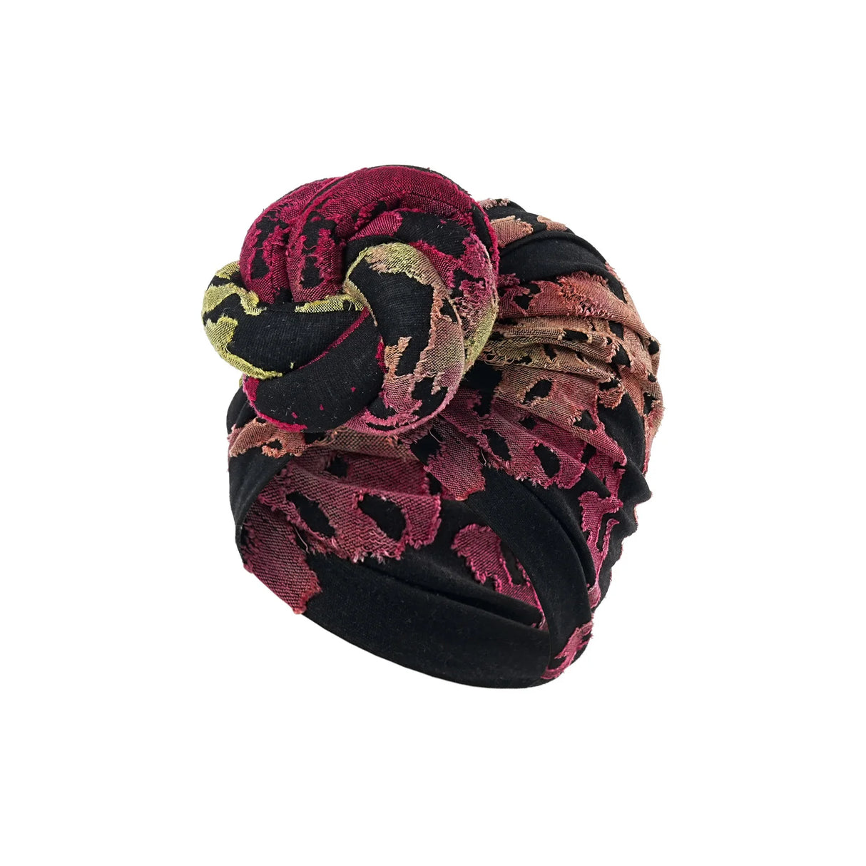 2024 African Pattern Floral Print Turban for Women Pre-Made Top Knot Head Wraps Flower Stretch Hijab Chemo Cap Headscarf Beanie