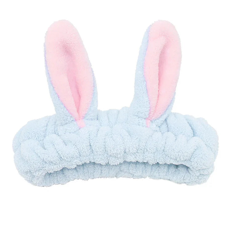 Headband For Washing Wash Face Rabbit makeup Hairbands Girls Elastic Holder Hair Strap Bands Ears Turban Hair Accessories