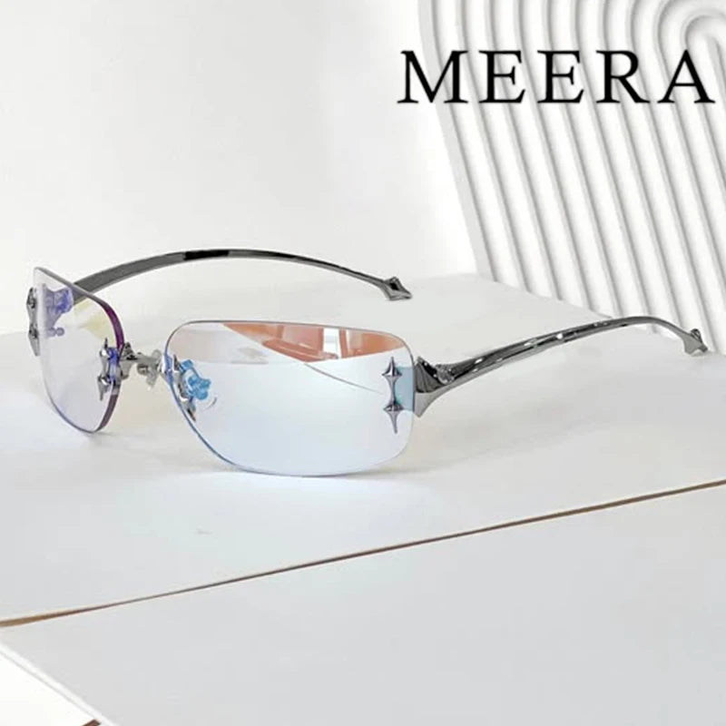 Luxury Brand Designer Fashion GM Titanium Half frame Sunglasses Men Driving Sun Glasses Goggles Shades UV400 Eyewear Glitt