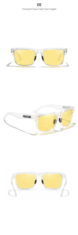 KDEAM Oversized Sunglasses Polarized Photochromic Lenses Night Vision Goggles Designed For Both Men And Women Large Glasses