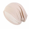 Women Men Sleeping Hat Baggy Beanie Satin Lined Night Unisex Sleep Cap Hair Care Bonnet Hair Loss Nightcap Pullover Hat Headwear