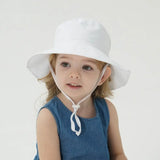 Summer Baby Sun Hat Baby Sun Hat for Girls and Boys Outdoor Neck Ear Cover Anti UV Kids Beach Caps Bucket Cap 0-8 Years