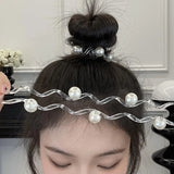 New Women Elegance Pearls Hair Rope Elastic Hair Bands Ponytail Holders Hair Ties For Women Girls Fashion Hair Accessories