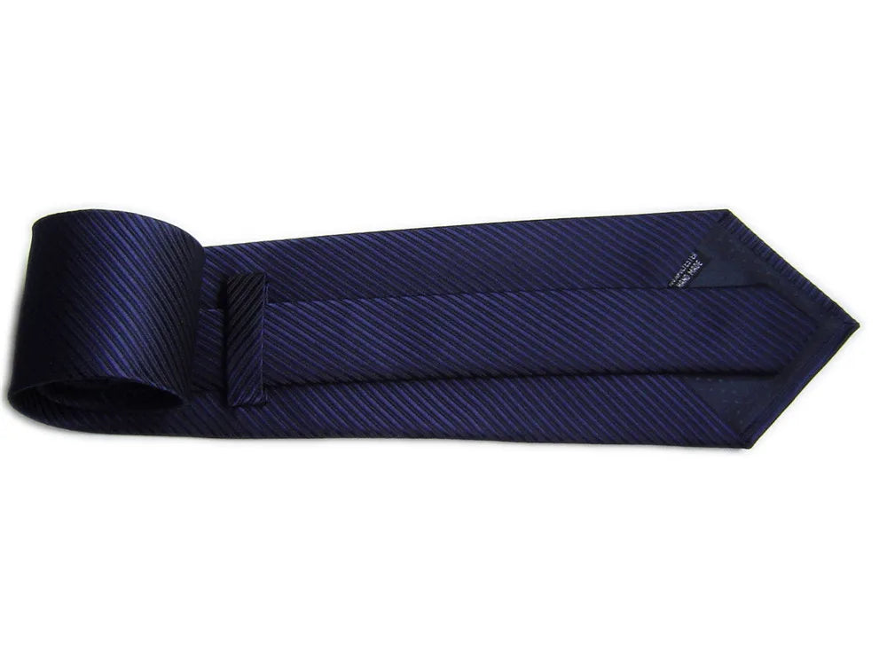 Fashion Ties for Men Women  10CM 4'' Business Wedding Accessories Silk Tie Solid Striped Black Blue Red White Purple Necktie