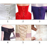 137Inch Wedding Dress Zipper Replacement Adjustable Corset Back Kit Lace-Up Satin Ribbon Ties For Bridal Banquet Evening Gown