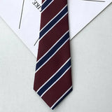 Japanese JK Tie Female Clothes Accessories Decorate Student Uniform Bow Tie Hand College Style Red Striped Ties for Girls