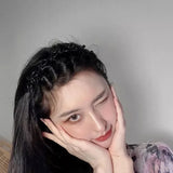 New Double Band Headbands for Women Hairstyle Fashion Non-Slip Hair Bands with Clips  Bezel Hair Hoop Hair Headwear 머리띠